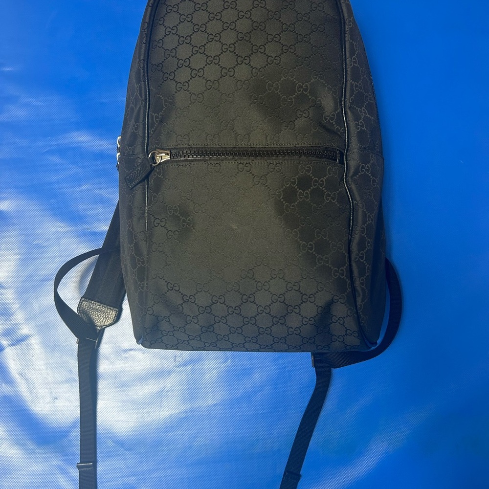 Gucci Monogram Black Backpack